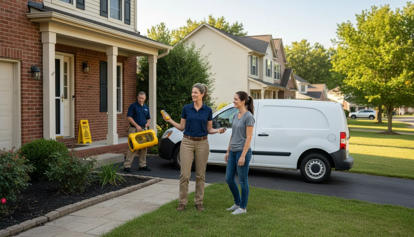 Residential water damage restoration in Wahoo, NE